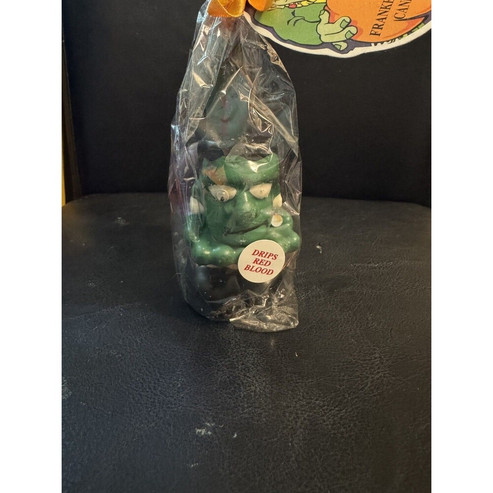 Vintage Novelty Frankenstein Candle Drips Red Blood Magic Candle Co. 1997 NOS